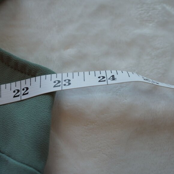 Baltic Born Sage Green Faux Wrap Maxi Dress‎ 2X Flutter Sleeve Lined - Picture 14 of 16